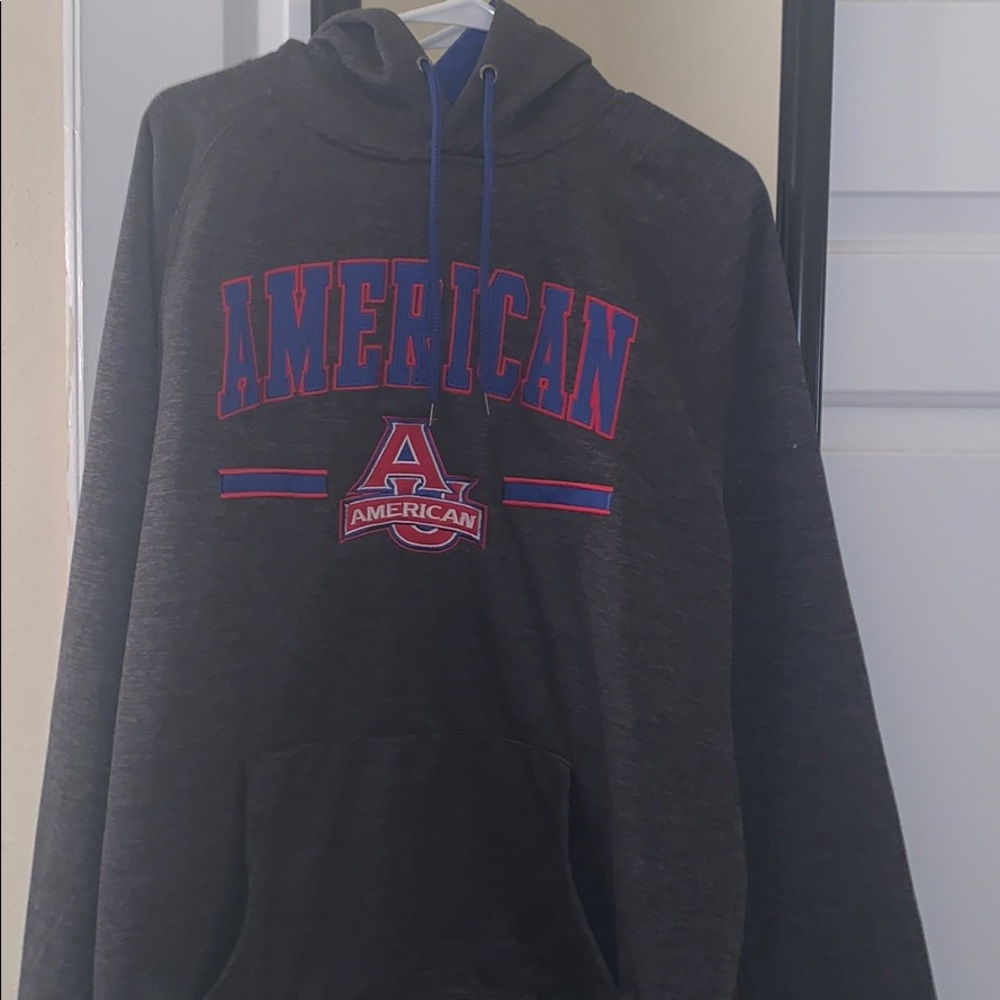 American University grey sweatshirt